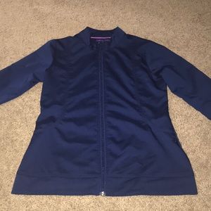 Purple Label full zip scrub jacket